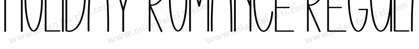 Holiday Romance Regular字体转换